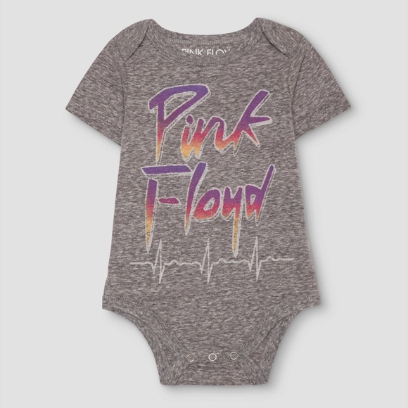 Pink Floyd Other - New PINK FLOYD Baby Gray Short Sleeve Bodysuit